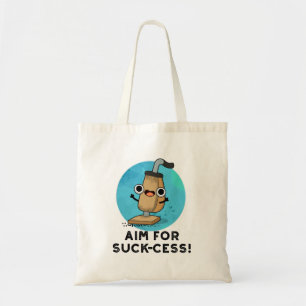 Bolso De Tela Apuntar A Un Pun De Limpieza De Vacío Gracioso De