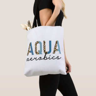Bolso De Tela Aqua Aerobic Cheetah print Regalos de aeróbic acuá