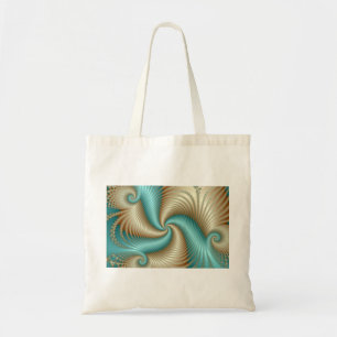 Bolso De Tela Aqua Satin - Fractal
