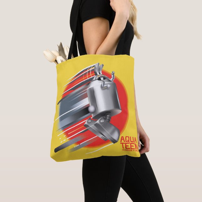Bolso De Tela Aqua Teen Hunger Force Rabbot (Detalle)