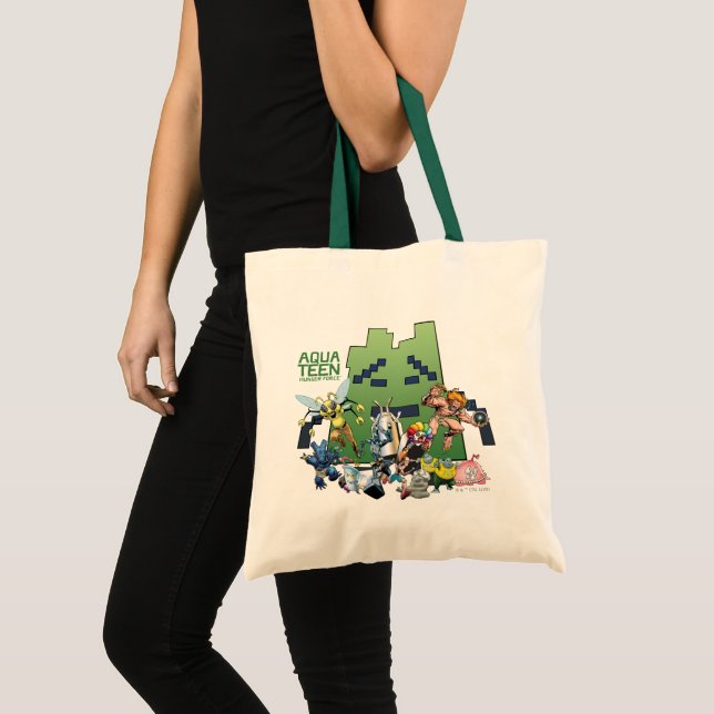 Bolso De Tela Aqua Teen Hunger Force Villains (Anverso (producto))