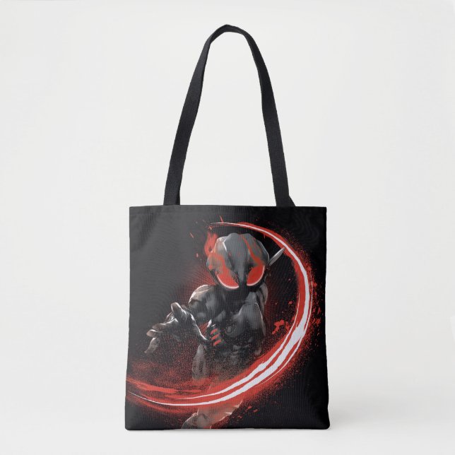 Bolso De Tela Aquaman | Black Manta Red Swipe Graphic (Anverso)