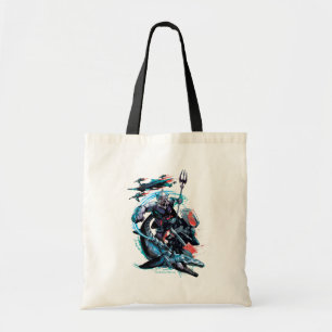 Bolso De Tela Aquaman el   Orm, Manta negro, Tylosaur, y naves
