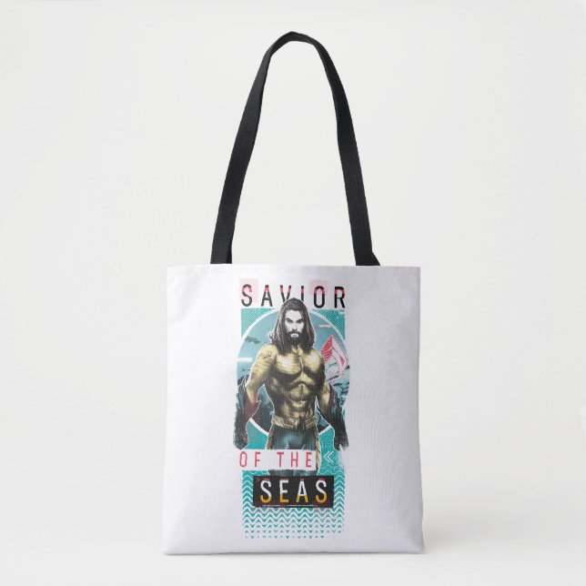 Bolso De Tela Aquaman | Gráfico modernista "Salvador De Mares" (Anverso)