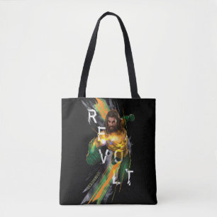 Bolso De Tela Aquaman   Gráfico refractado Aquaman "Revolt"