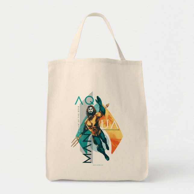 Bolso De Tela Aquaman | Modernist Aquaman Collage (Frente)