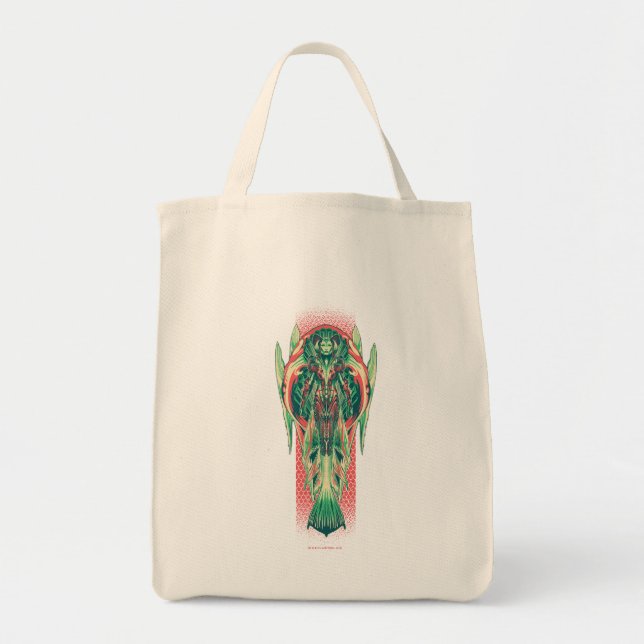 Bolso De Tela Aquaman | Panel Art Nouveau de Queen Fisherman (Frente)