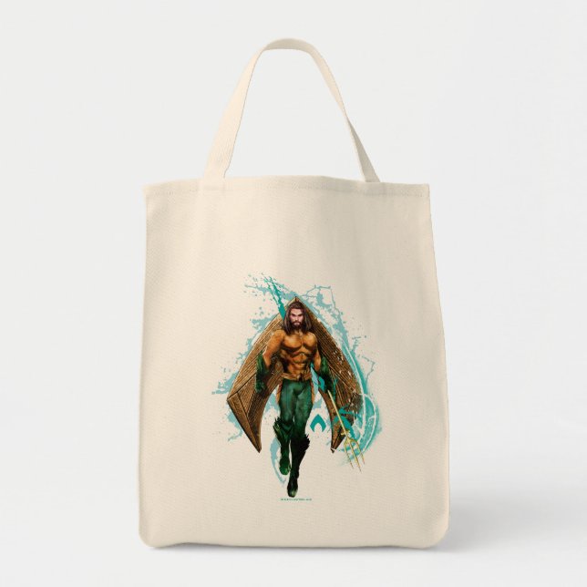 Bolso De Tela Aquaman | Prince Orin With Aquaman Logo (Frente)