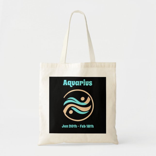 Bolso De Tela Aquarius (Frente)