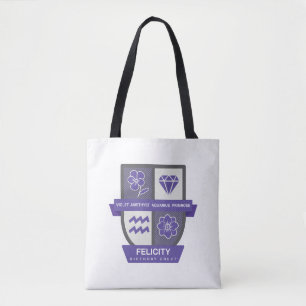 Bolso De Tela Aquarius Birthday Crest™ para el 1-18 de febrero