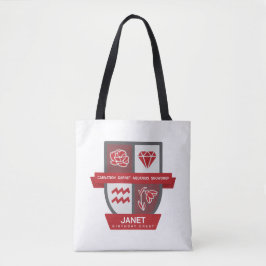 Bolso De Tela Aquarius Birthday Crest™ para enero 20-31