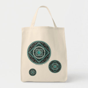Bolso De Tela Aquarius Mandala Tote Bag