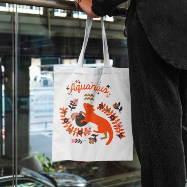 Bolso De Tela Aquarius Zodiac Tote Bag (Subido por el creador)