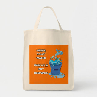 Bolso De Tela Aquí algo de agua - Gracioso