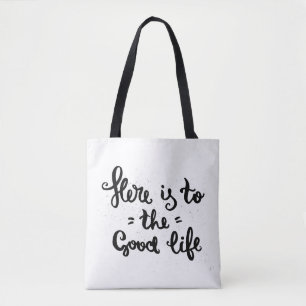 Bolso De Tela Aquí está a la buena vida