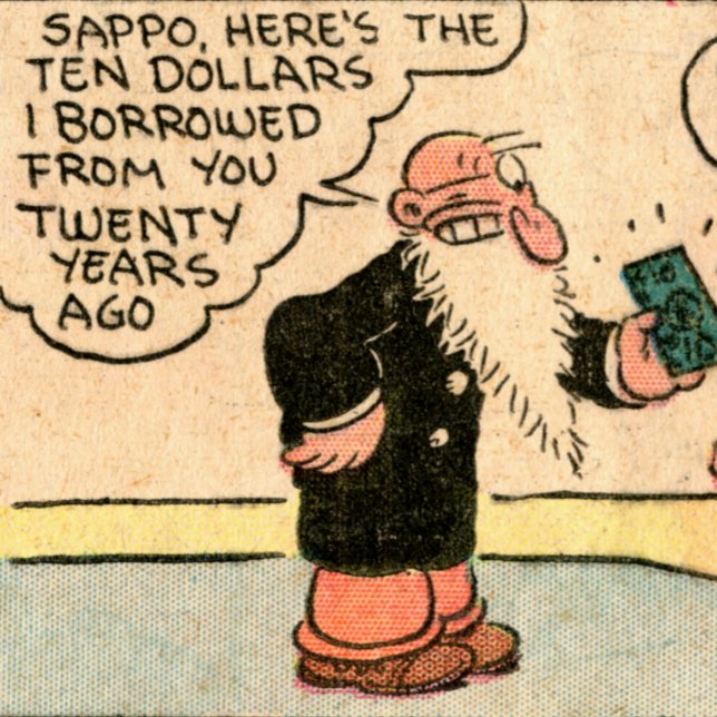 Bolso De Tela "Aquí están los 10 dólares que te debo" (Subido por el creador)