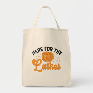 Bolso De Tela Aquí Para El Divertido Hanukah Judío Latkes