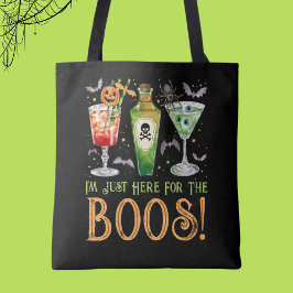 Bolso De Tela Aquí para los cócteles de Boos Halloween