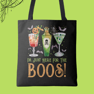 Bolso De Tela Aquí para los cócteles de Boos Halloween