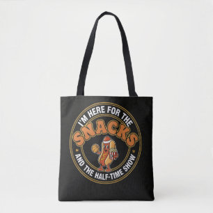 Bolso De Tela Aquí por los Snacks y el Juego de Medio Tiempo Dis