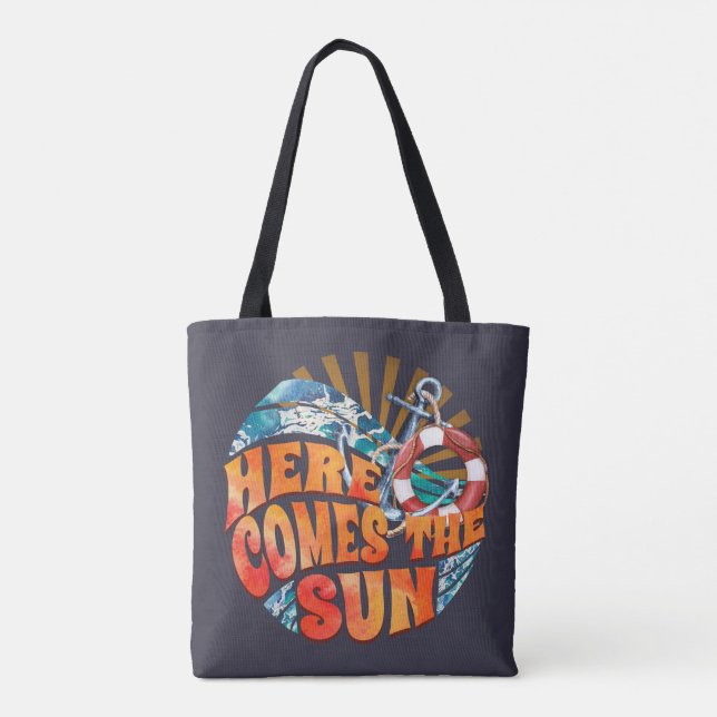 Bolso De Tela Aquí Viene El Sol (Reverso)