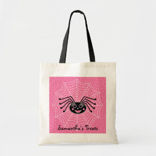 Bolso De Tela Araña de Girlie en la invitación personalizada W
