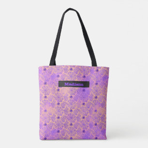 Bolso De Tela Araña de Halloween Trick/Trete personalizado