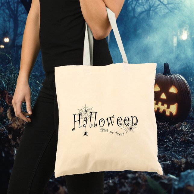 Bolso De Tela Arañas y telarañas sobre Halloween (Subido por el creador)