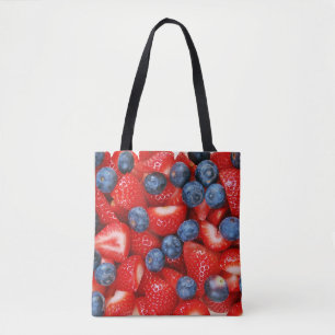 Bolso De Tela Arándanos y fresas