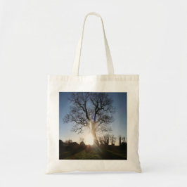 Bolso De Tela Árbol al atardecer