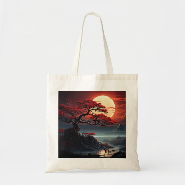 Bolso De Tela Árbol Bonsai (Frente)