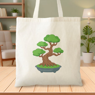 Bolso De Tela Árbol Bonsai Japonés Retorcido