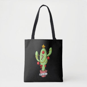 Bolso De Tela Árbol Cactus navidades