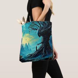 Bolso De Tela Árbol cósmico de la fantasía de la vida