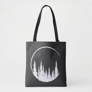 Bolso De Tela Árbol de círculo florero amante de los bosques