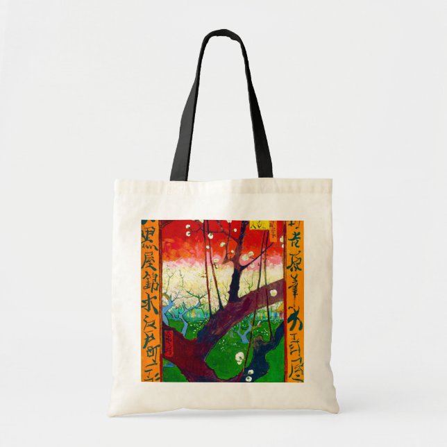 Bolso De Tela Árbol de ciruelas (después de Hiroshige), Van Gogh (Frente)