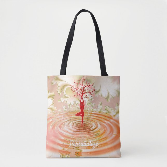 Bolso De Tela Árbol de citas de yoga Life Zen (Anverso)