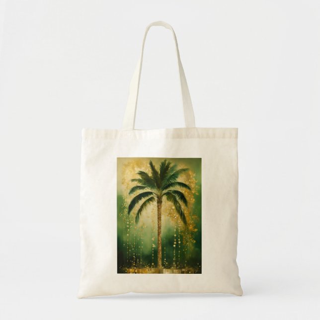 Bolso De Tela Árbol de coco diligente (Frente)