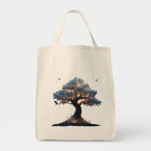Bolso De Tela Árbol de cristal cósmico Arte - Diseño de naturale
