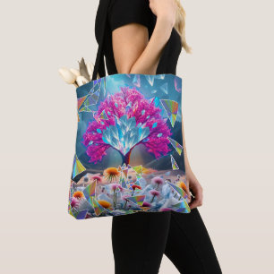 Bolso De Tela Árbol de cristal de luz