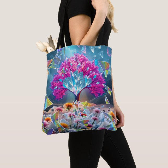 Bolso De Tela Árbol de cristal de luz (Detalle)