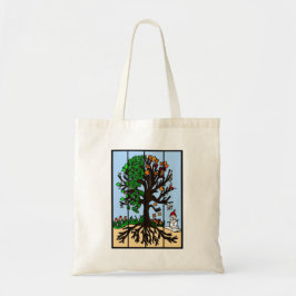 Bolso De Tela Árbol de cuatro estaciones