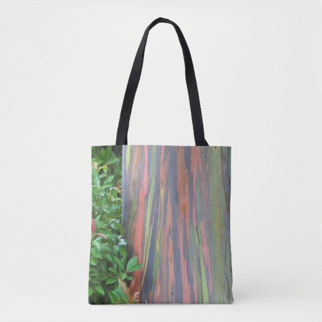 Bolso De Tela Árbol de eucaliptos arcoiris (Anverso)