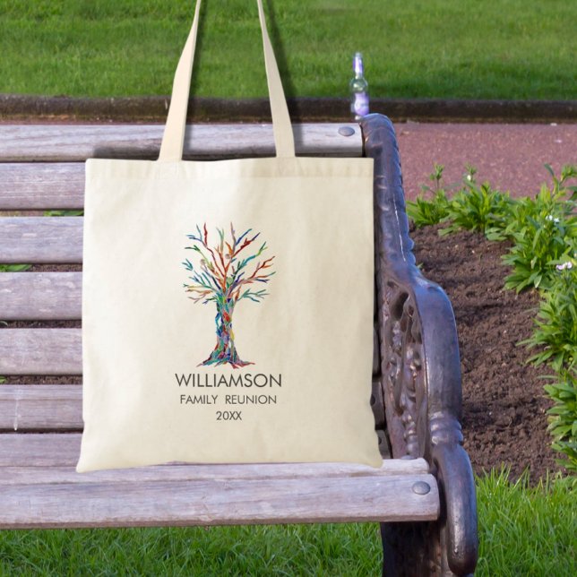 Bolso De Tela Árbol de familia Rainbow de Reunión Familiar (Subido por el creador)