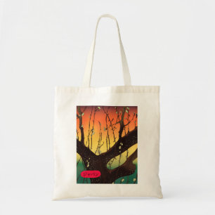 Bolso De Tela Árbol de flor de cerezo de Japón