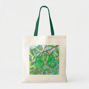 Bolso De Tela Árbol de frutas Green Pears Watercolor