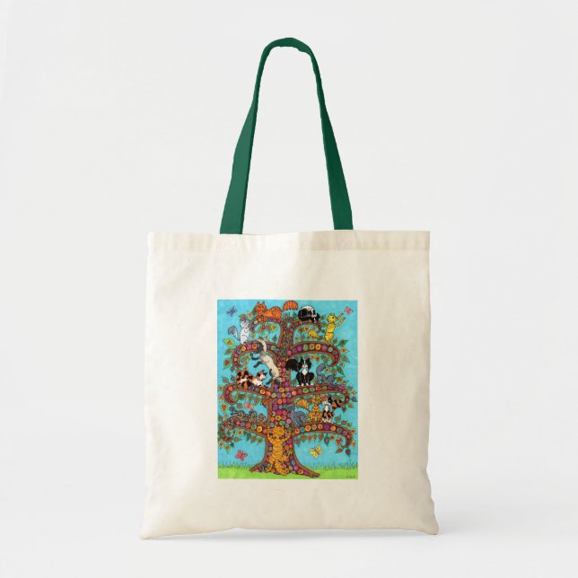 Bolso De Tela Árbol de gato 2 (Frente)