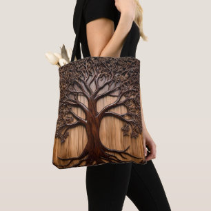 Bolso De Tela Árbol de Jacaranda: La Artesanía de la Naturaleza 
