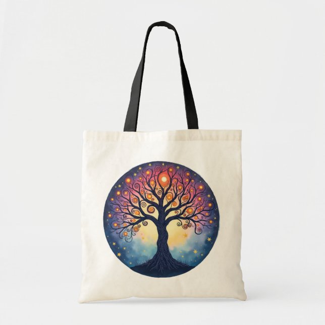BOLSO DE TELA ÁRBOL DE LA VIDA (Frente)