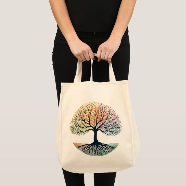 BOLSO DE TELA ÁRBOL DE LA VIDA (Anverso (producto))